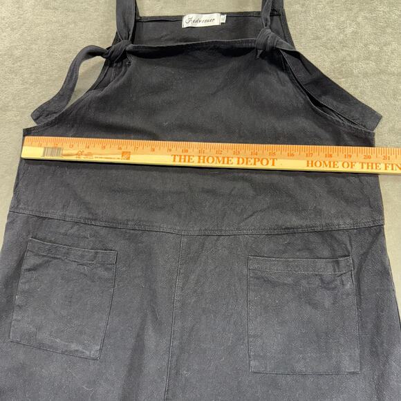 Aedvoouer Romper‎ Jumpsuit Overalls Loose Fit Womens XL Black Lagenlook Pockets - Picture 3 of 8